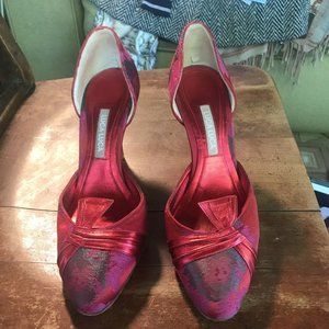 Luca Luca Womens High Heels Shoes 38 8 Pink Red